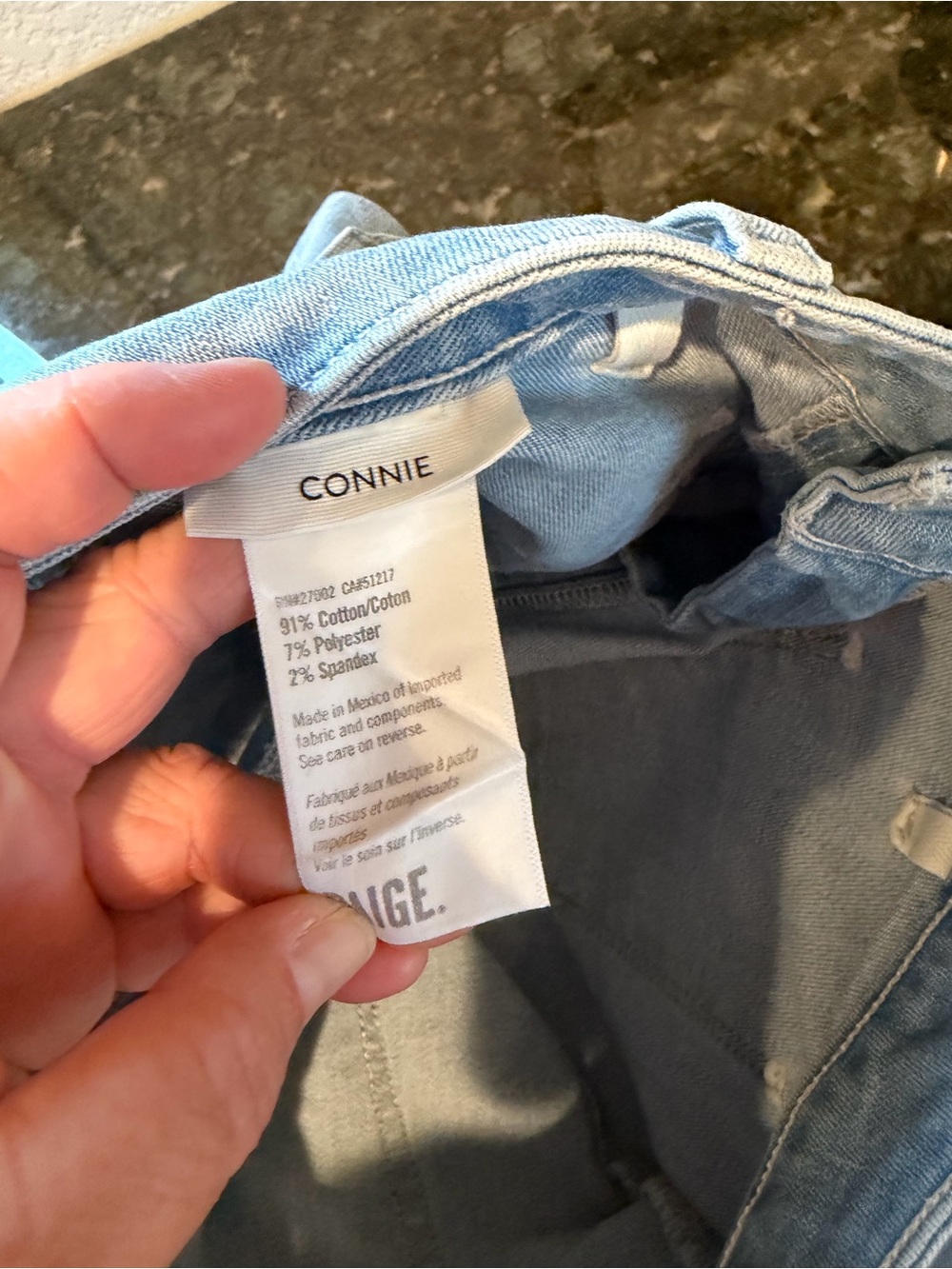 NWOT Paige Connie Jean. “Yuri” Wash. Patch Pockets. Wide Leg. Sz 28. Stretch. - Picture 4 of 8